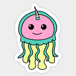 Jellycorn, Jellyfish anf unicorn Sticker